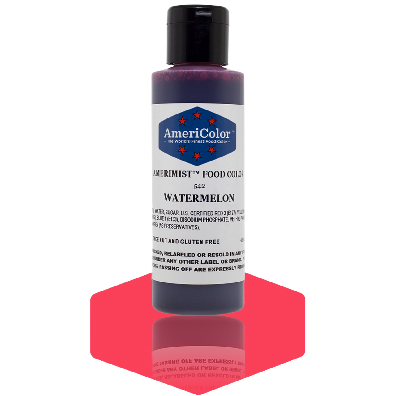 AmeriColor, Watermelon, 4.5 Ounce, AmeriMist Airbrush Food Coloring